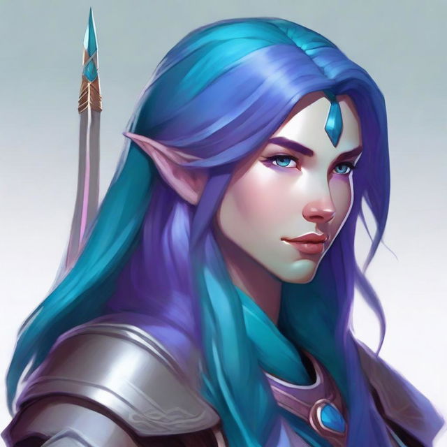 A portrait of a female character from Dungeons & Dragons 5e