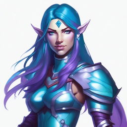 A portrait of a female character from Dungeons & Dragons 5e