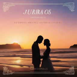 A book cover featuring a couple at dusk, with the title 'Susurros al Anochecer'