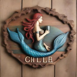 A beautifully crafted tavern sign featuring a mermaid