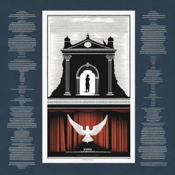 Create a dynamic and eye-catching poster for 'The University of Auckland DRAMA 202 Presents The Illusion, Freely Adapted by Tony Kushner from Pierre Corneille’s L’illusion Comique, Directed by Leo Gene Peters