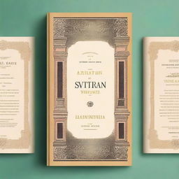 A captivating book cover for Italian literature, featuring elegant typography, classical elements, and a scenic background that evokes the rich cultural heritage of Italy