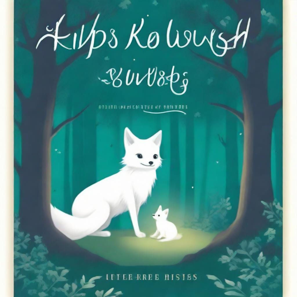 A book cover titled 'Kip's Wish' with the title in glowing white cursive at the top