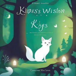 A book cover titled 'Kip's Wish' with the title in glowing white cursive at the top