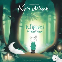 A book cover with the title 'Kip's Wish' in glowing white cursive at the top