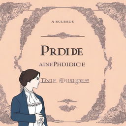 Create an ebook cover for 'Pride and Prejudice' by Jane Austen