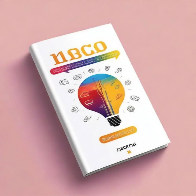 Uma capa de e-book sobre ansiedade, com um design moderno e limpo