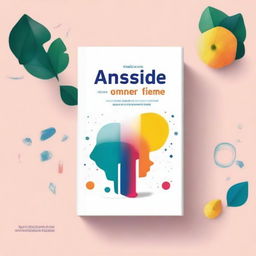 Uma capa de e-book sobre ansiedade, com um design moderno e limpo