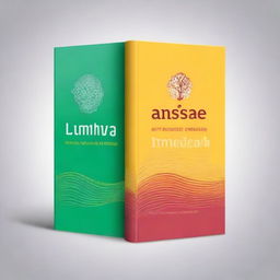 Uma capa de e-book sobre ansiedade, com um design moderno e limpo