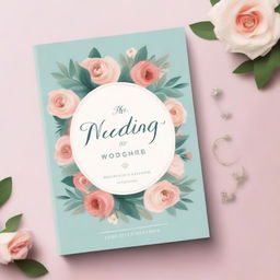 A beautifully designed book cover for a wedding guide