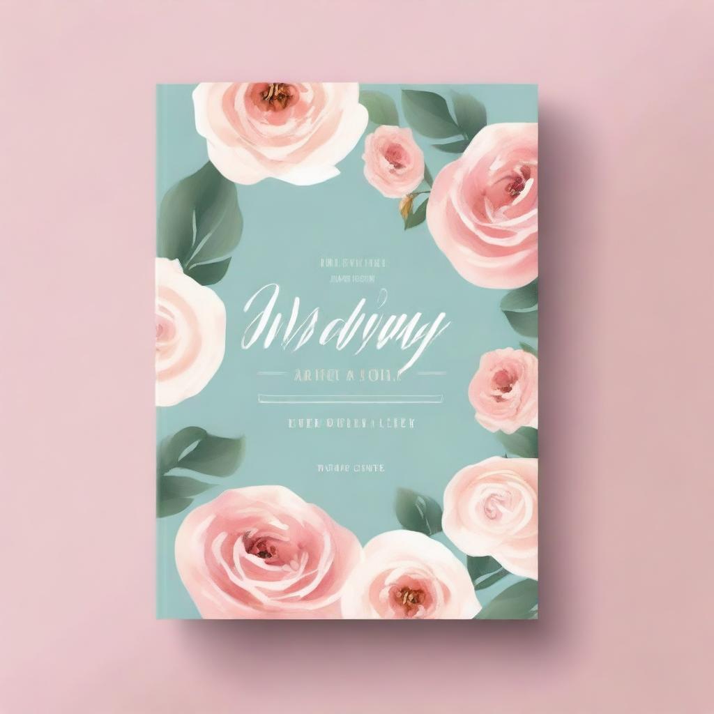 A beautifully designed book cover for a wedding guide