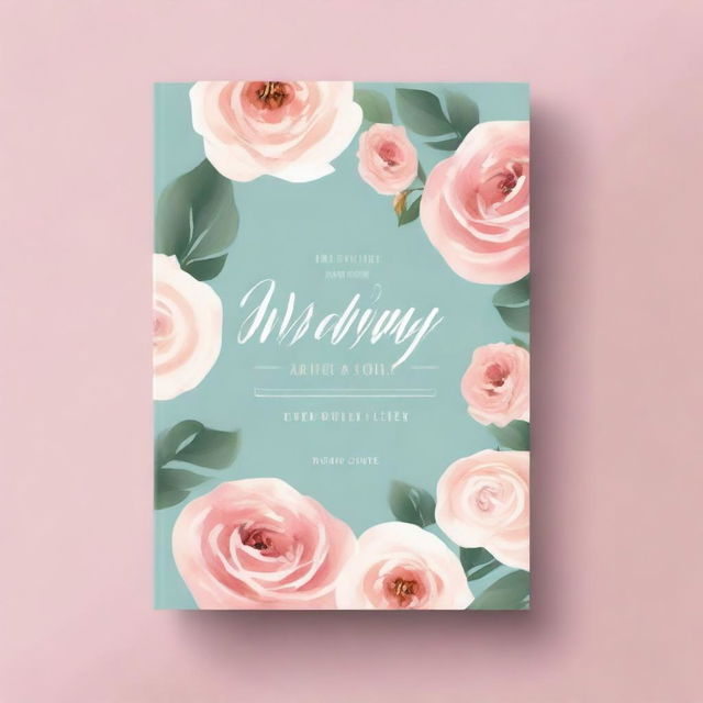 A beautifully designed book cover for a wedding guide