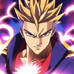 Hayato, a character with a strong and determined expression, is depicted in a moment of awakening