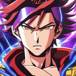 Hayato, a character with a strong and determined expression, is depicted in a moment of awakening