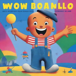 A modern kid's book cover featuring a man with tanned skin, dark eyes, and a shaved head