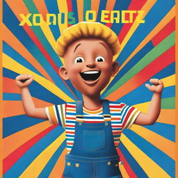 A modern kid's book cover featuring a man with tanned skin, dark eyes, and a shaved head