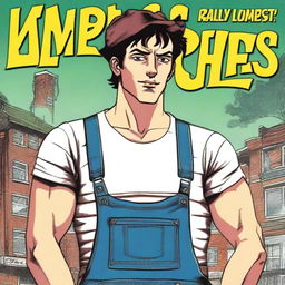 A book cover featuring a man with brown eyes, short dark brown hair, and a slim body