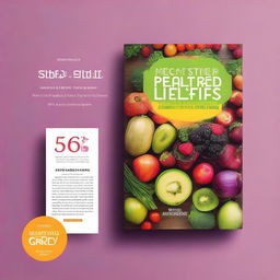 Create an ebook cover for a '5 Step Guide to a Healthy Lifestyle'