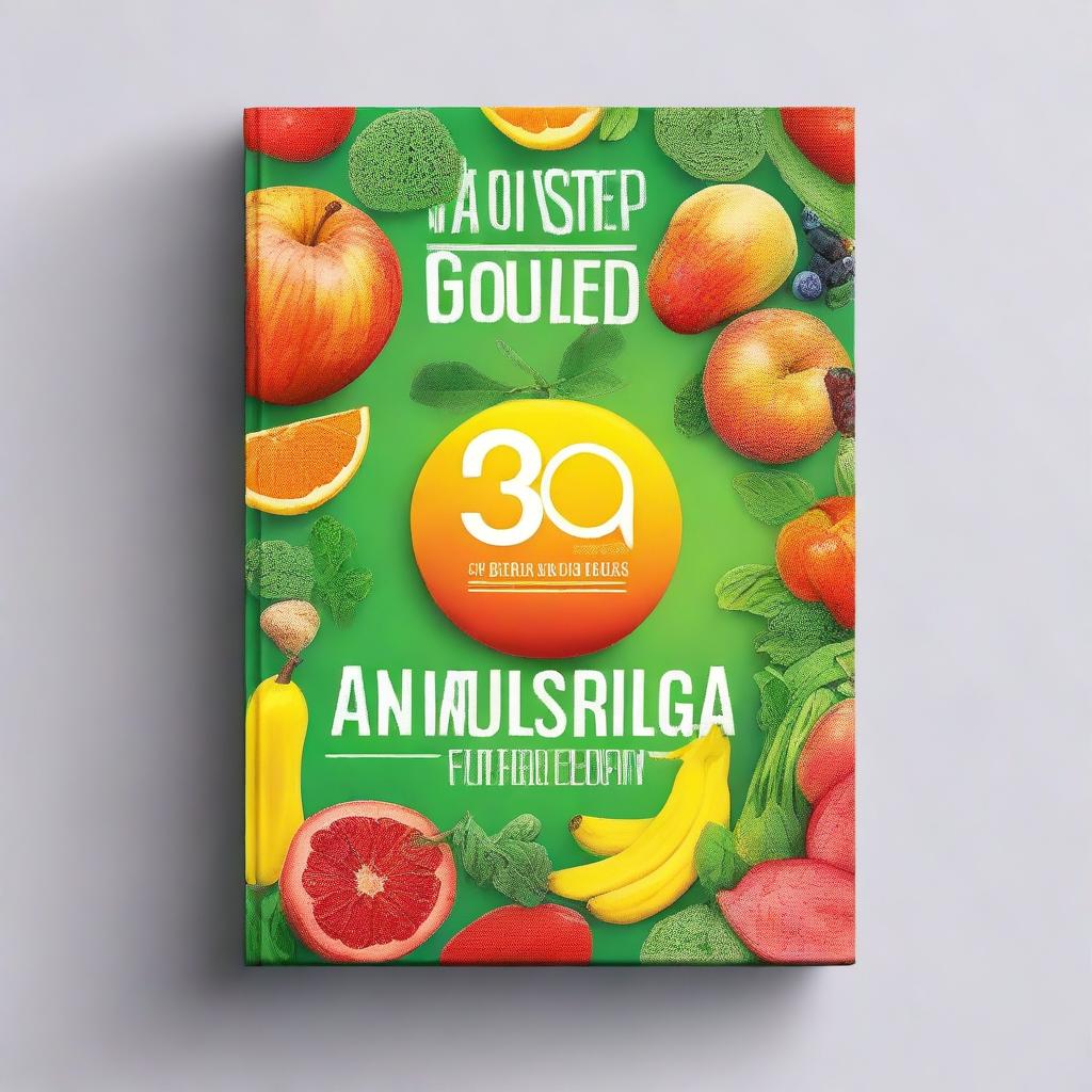 Create an ebook cover for a '5 Step Guide to a Healthy Lifestyle'