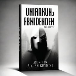 Create a book cover for a dystopian story titled 'Unmasking the Forbidden'