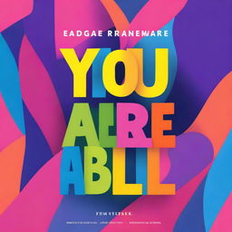 A book cover for a motivational book titled 'YOU ARE ABLE'