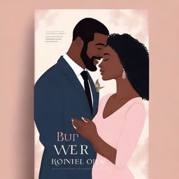 Create a book cover featuring a black couple