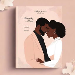 Create a book cover featuring a black couple