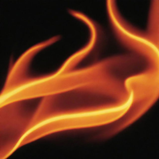 A highly magnified image (150x zoom) of a single red hair strand transforming into a flame, alongside a fully grown compound hair.