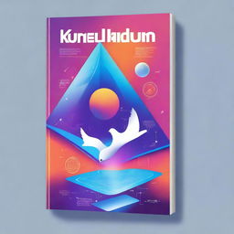 A futuristic book cover for a curriculum guide titled 'Kurikulum Masa Depan'