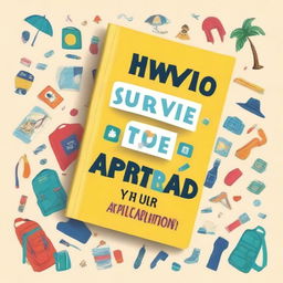 Create a book cover for a book titled 'How to Survive Your Study Abroad Application?' by Milou Kauffman