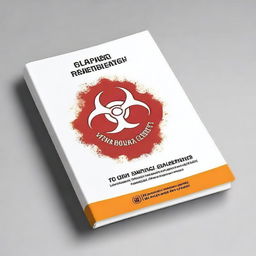 A detailed book cover design for a book about protocols for epidemic response and cleanup