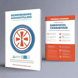 Create a book cover for a comprehensive guide on protocols for epidemic response and cleanup