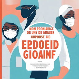 A detailed book cover illustration featuring protocols for epidemic response and cleanup, with an emphasis on wearing masks