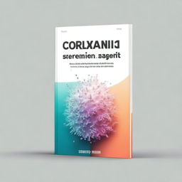 A book cover design for a book about protocols for epidemic response and cleanup, featuring a picture of the coronavirus