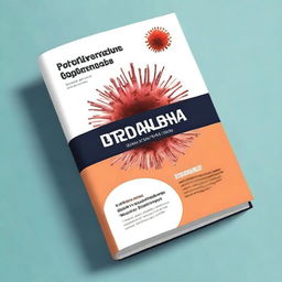 A book cover design for a book about protocols for epidemic response and cleanup, featuring a picture of the coronavirus