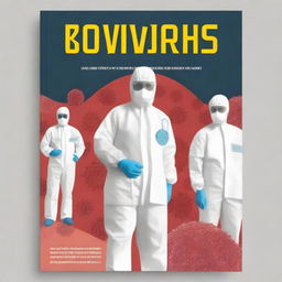 A book cover featuring protocols for epidemic response and cleanup, with a focus on the coronavirus