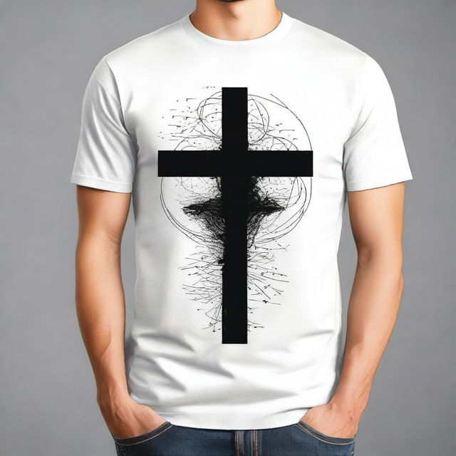 A t-shirt design for Christian men without the cross symbol