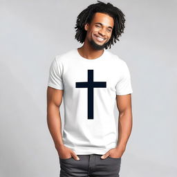 Design a Christian-themed t-shirt for men