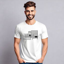 A stylish and simple men's t-shirt design