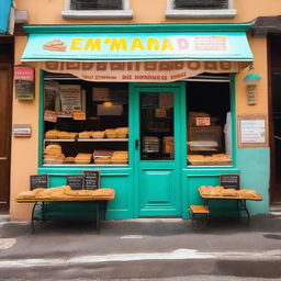 A local commercial shop selling empanadas