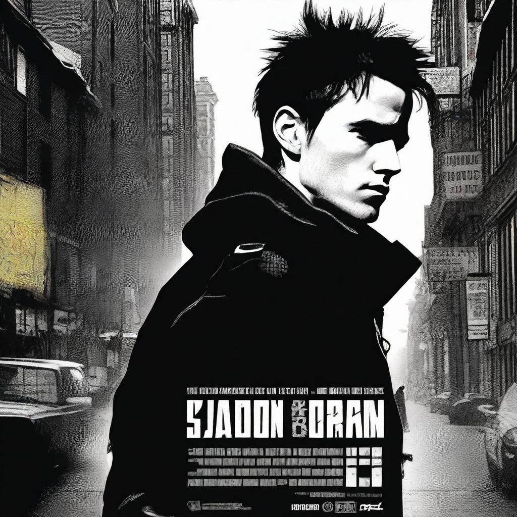 A detective movie poster featuring Tom Sturridge as Lisbeth Salander from The Girl with the Dragon Tattoo