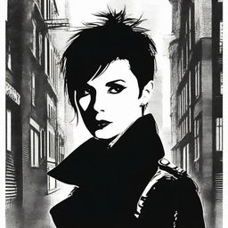 A detective movie poster featuring Tom Sturridge as Lisbeth Salander from The Girl with the Dragon Tattoo