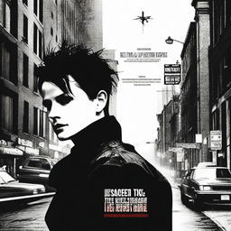 A detective movie poster featuring Tom Sturridge as Lisbeth Salander from The Girl with the Dragon Tattoo