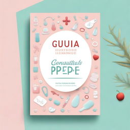 Create an ebook cover with the text 'Guia de consulta de Pré Natal para Enfermeiro'