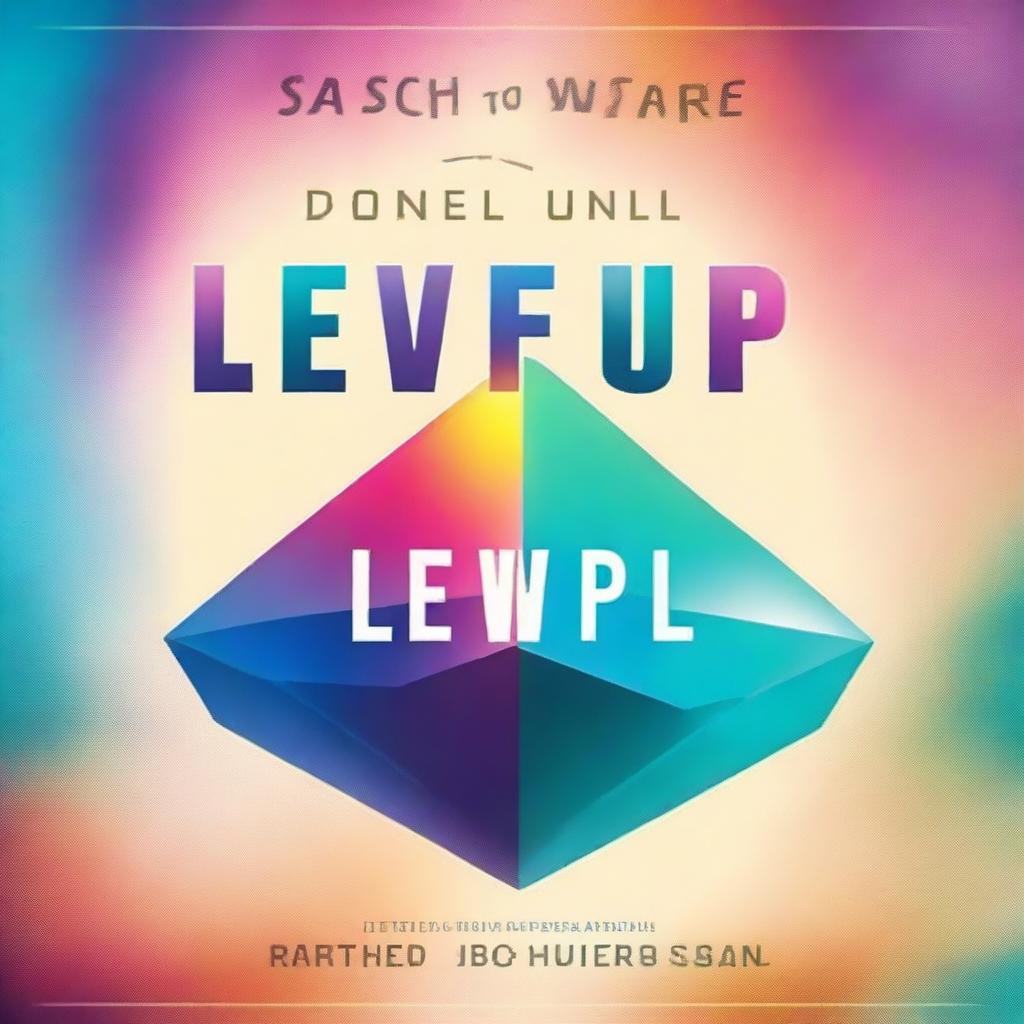 Create a book cover titled 'Level Up: 11 Gems To Boost Your Relationships' by Sascha Moore