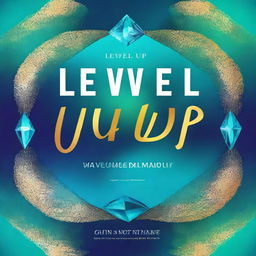 Create a book cover titled 'Level Up: 11 Gems To Boost Your Relationships' by Sascha Moore