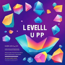 Create a book cover titled 'Level Up: 11 Gems To Boost Your Relationships' by Sascha Moore