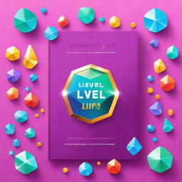 Create a book cover titled 'Level Up: 11 Gems To Boost Your Relationships' by Sascha Moore