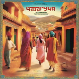 A film poster for 'मौसर' set in a traditional Rajasthani village