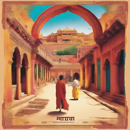 A film poster for 'मौसर' set in a traditional Rajasthani village